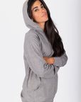 Zip - Up Cardigan (Grey) - Top - Yakira Bella