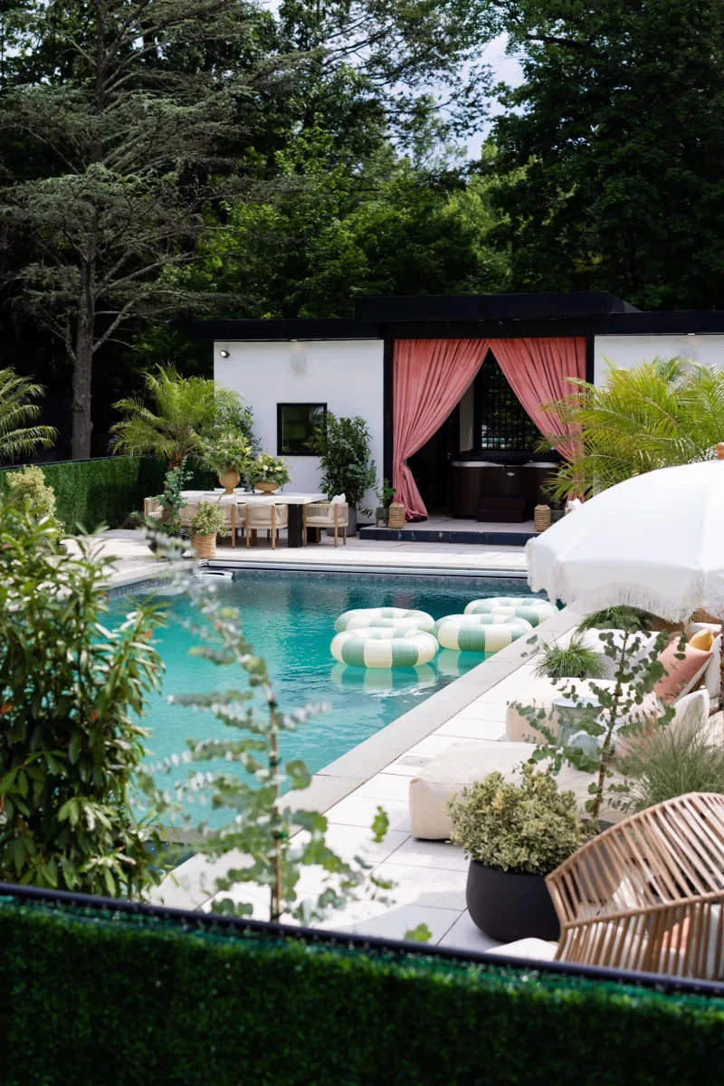 The pool deck