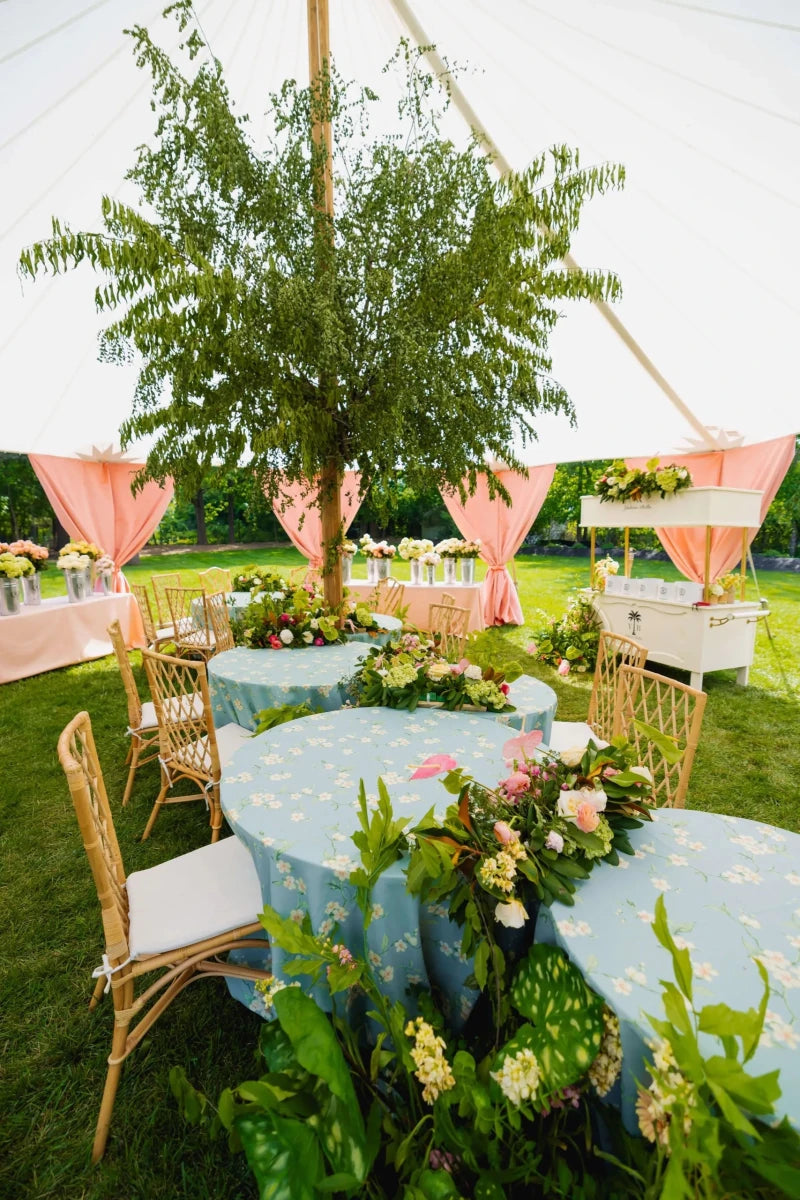Under the tent