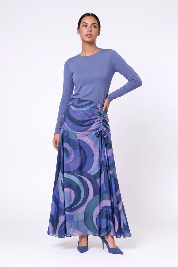 Aviana Skirt (Blue Purple)