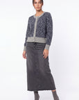 Mabel Cardigan (Grey Navy)
