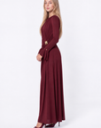 Paolina Dress (Burgundy)