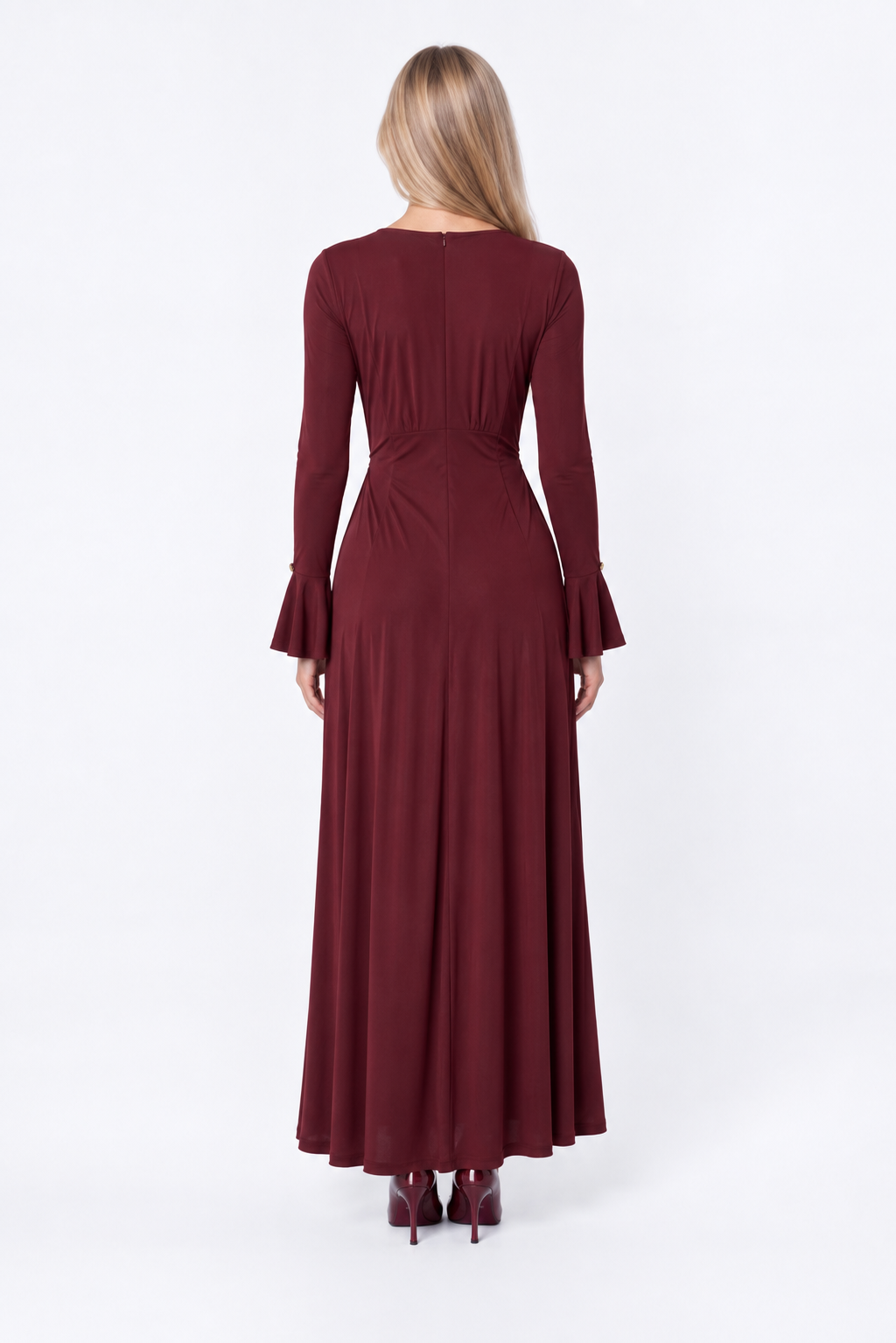 Paolina Dress (Burgundy)