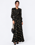 Layla Dress (Black Flower)