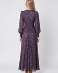 Audrey Dress Long Sleeve (Purple Multi)