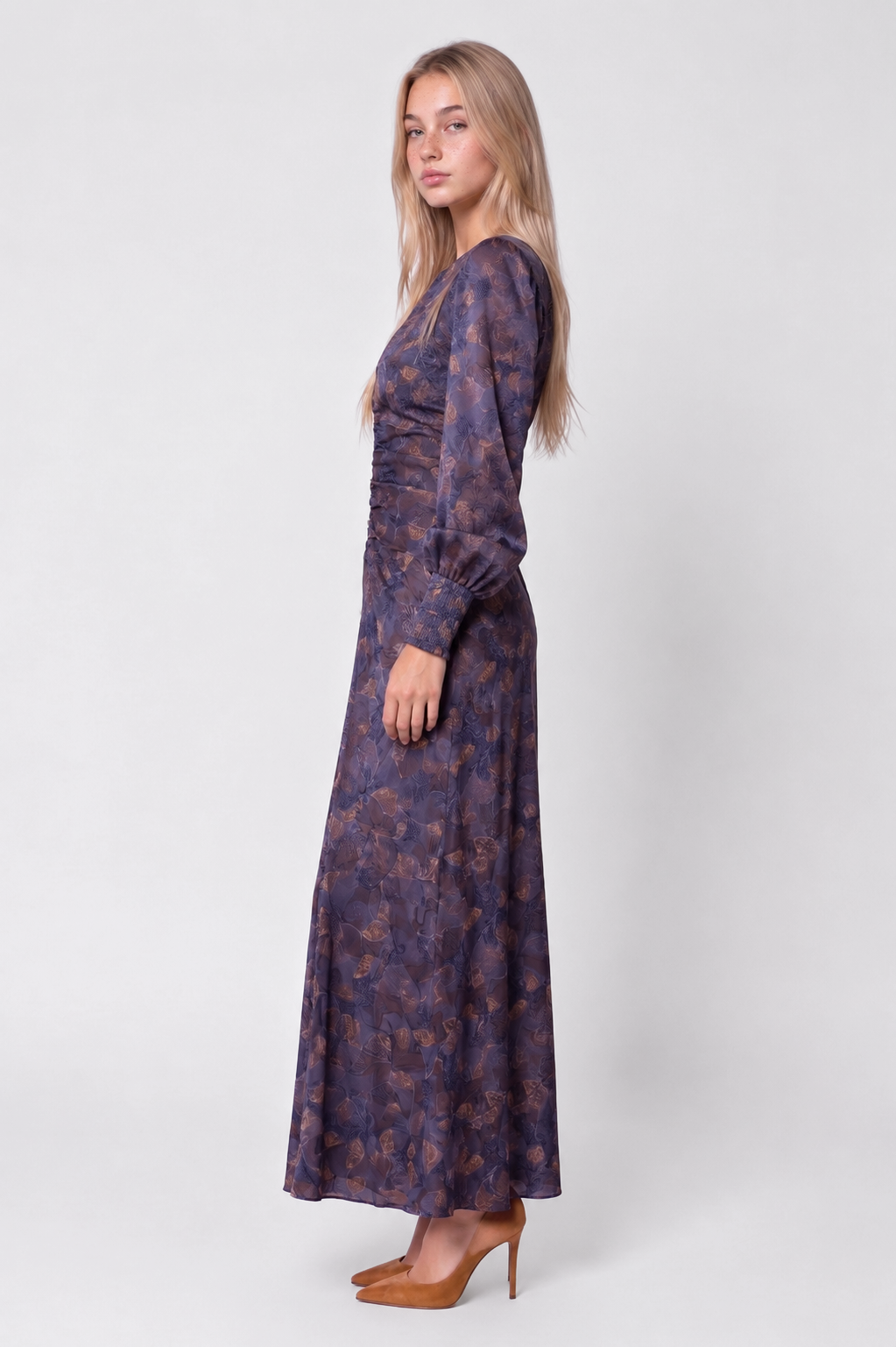 Audrey Dress Long Sleeve (Purple Multi)