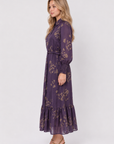 Evelyn Dress (Purple Khaki)