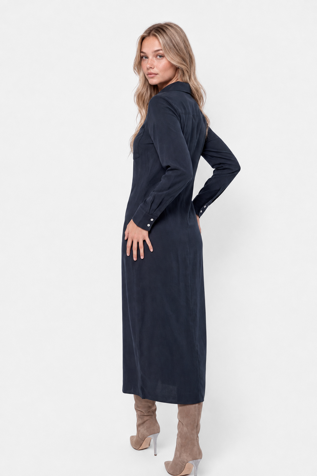 Freda Dress (Navy)