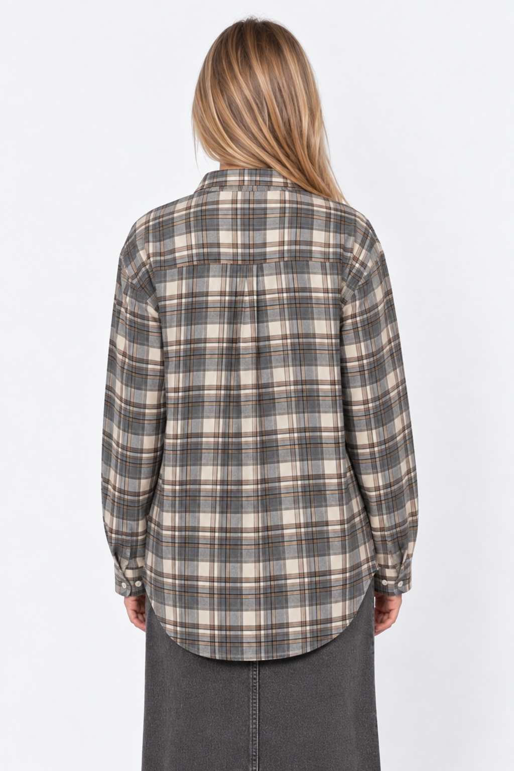Mel Top (Brown Plaid)