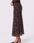 Elenia Skirt (Dark Brown Pattern)