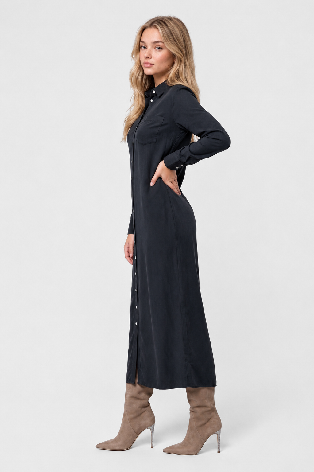 Freda Dress (Navy)