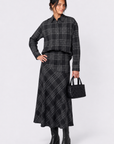 Marianne Skirt (Black Plaid)