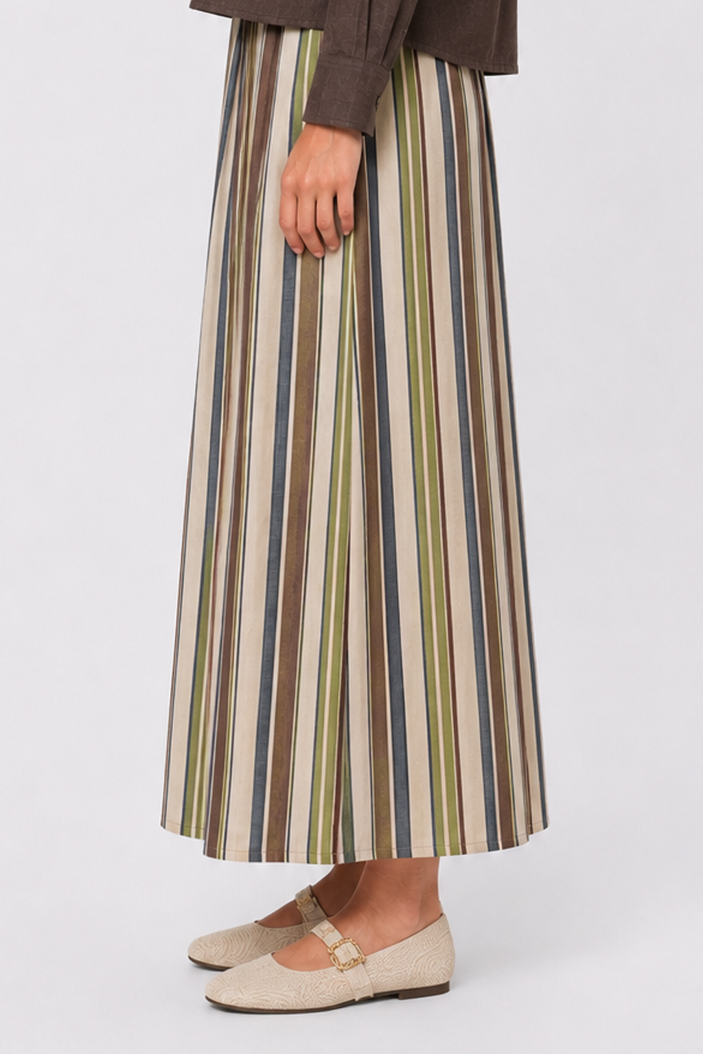 Parker Skirt (Brown/Navy)