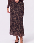 Elenia Skirt (Dark Brown Pattern)