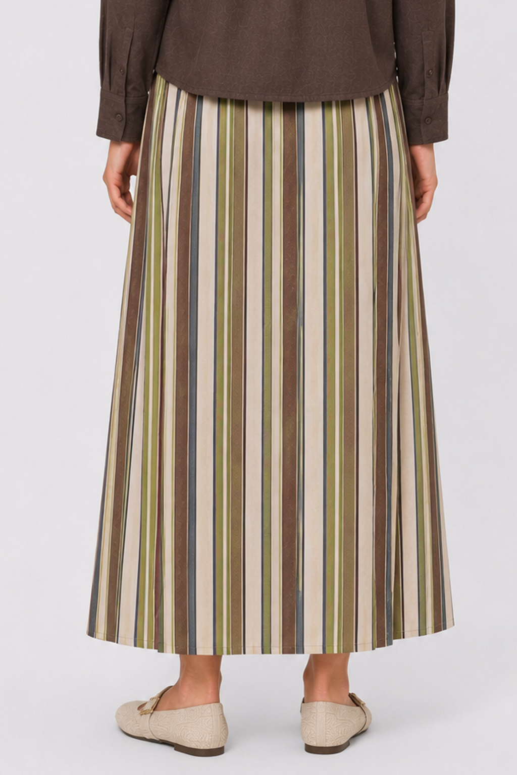 Parker Skirt (Brown/Navy)