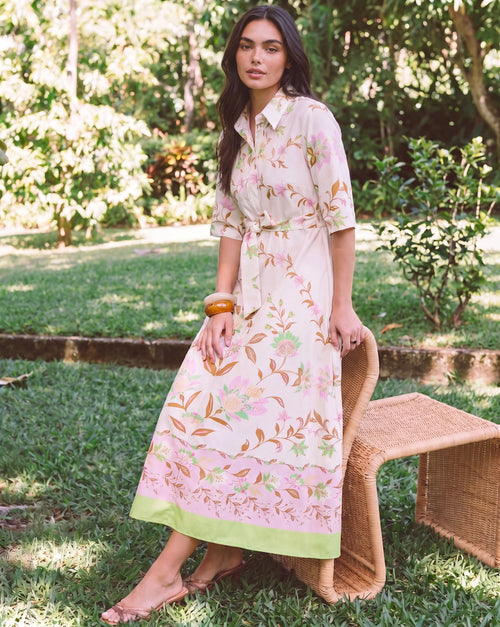 Anika Dress (Ivory Flower)