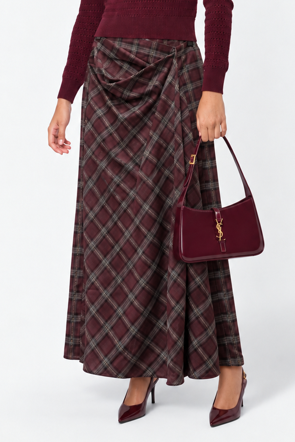 Bonita Skirt (Burgundy)