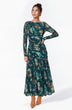 Angelina Dress (Green Pattern)