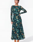 Angelina Dress (Green Pattern)