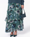 Leydis Skirt (Green Purple)