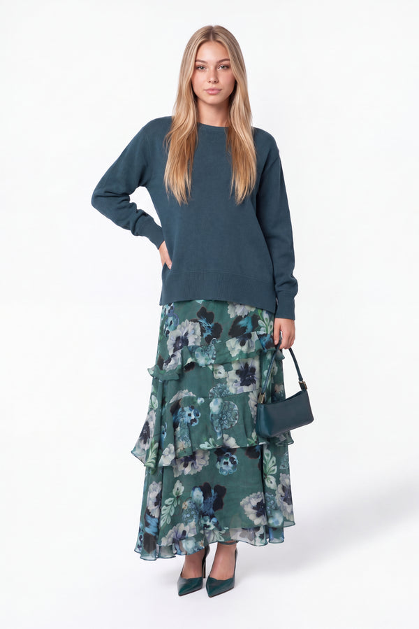 Leydis Skirt (Green Purple)