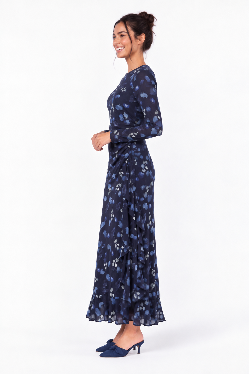 Stacey Dress (Blue Pattern)