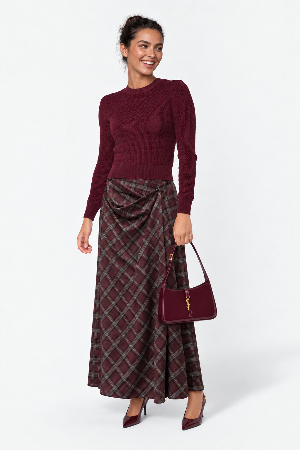 Bonita Skirt (Burgundy)