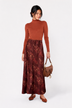 Elenia Skirt (Burgundy Pattern)