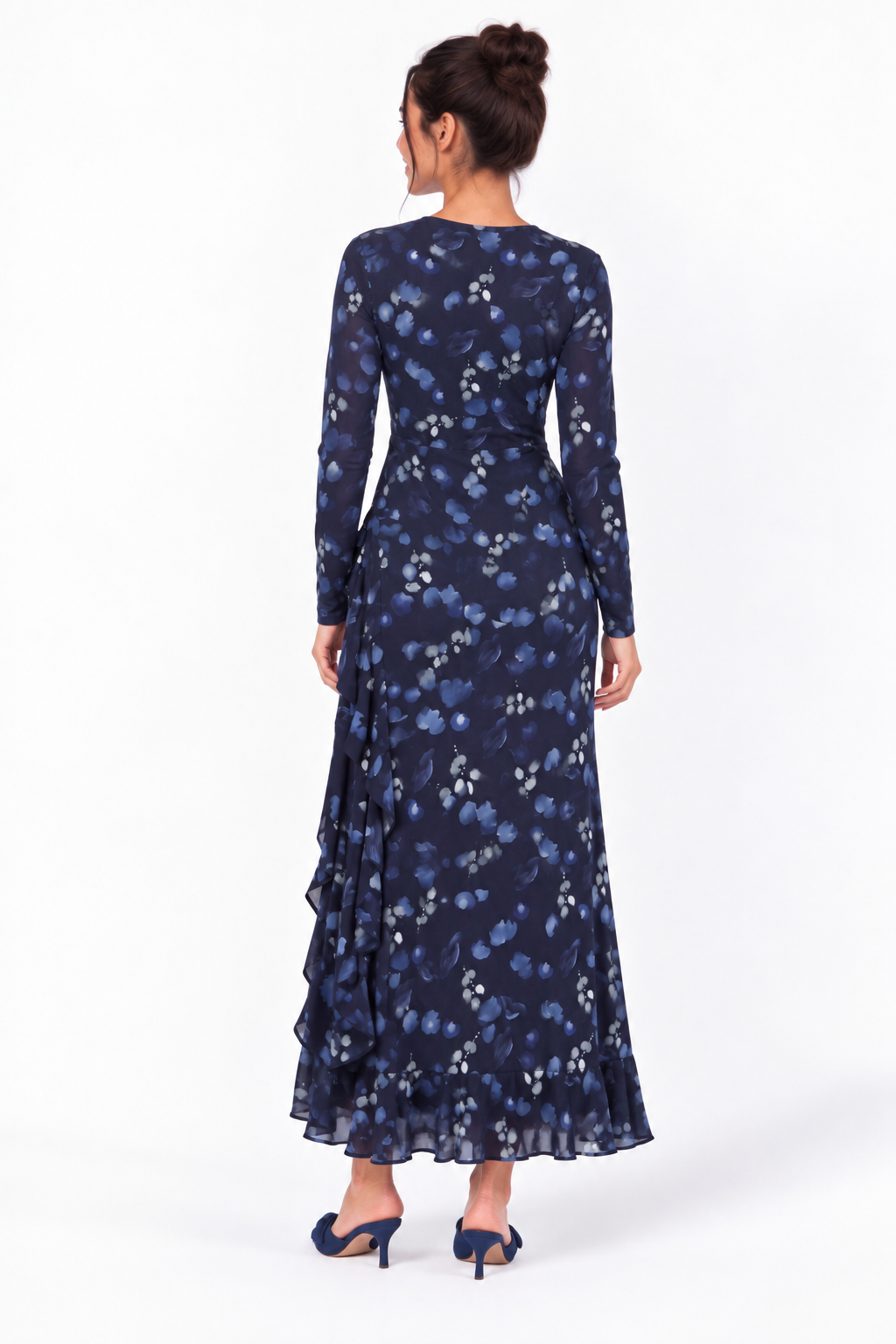 Stacey Dress (Blue Pattern)