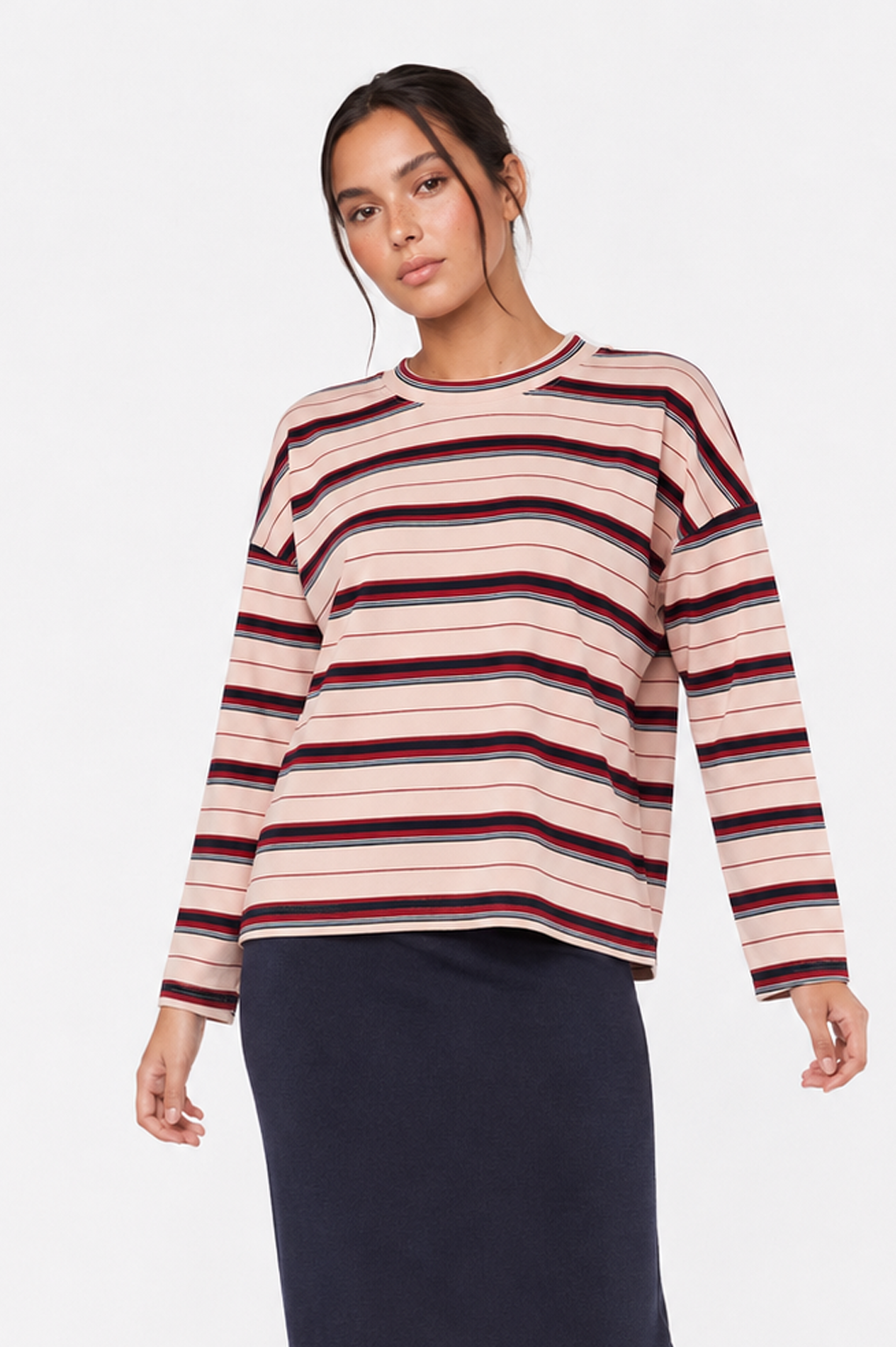 Elka Top (Pink Navy)