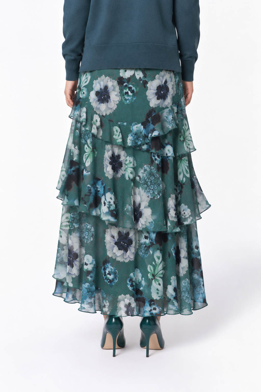 Leydis Skirt (Green Purple)