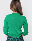 3/4 Sleeve Knit Cardigan (Green) - Top - Yakira Bella