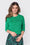 3/4 Sleeve Knit Cardigan (Green) - Top - Yakira Bella