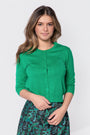 3/4 Sleeve Knit Cardigan (Green) - Top - Yakira Bella