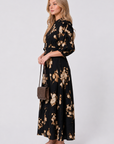 Patricia Dress (Black Ground)