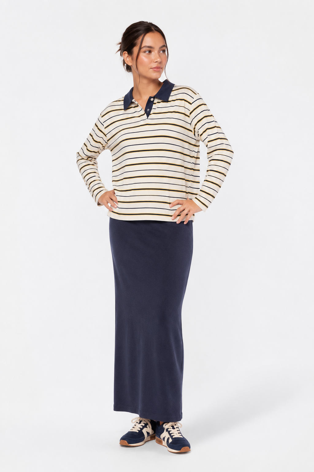 Bennie Top (Ivory Navy)
