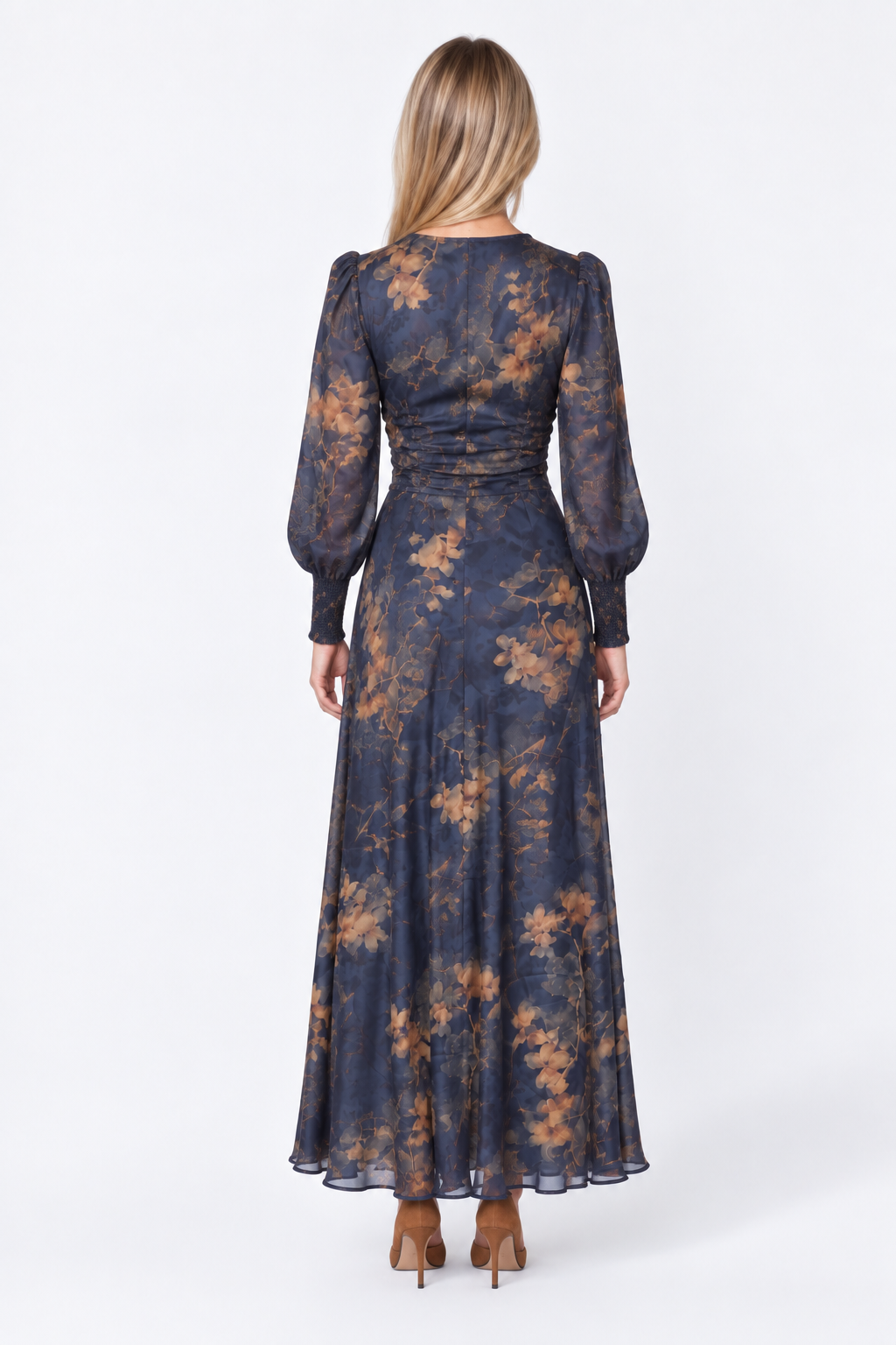 Layla Dress (Purple Flower)