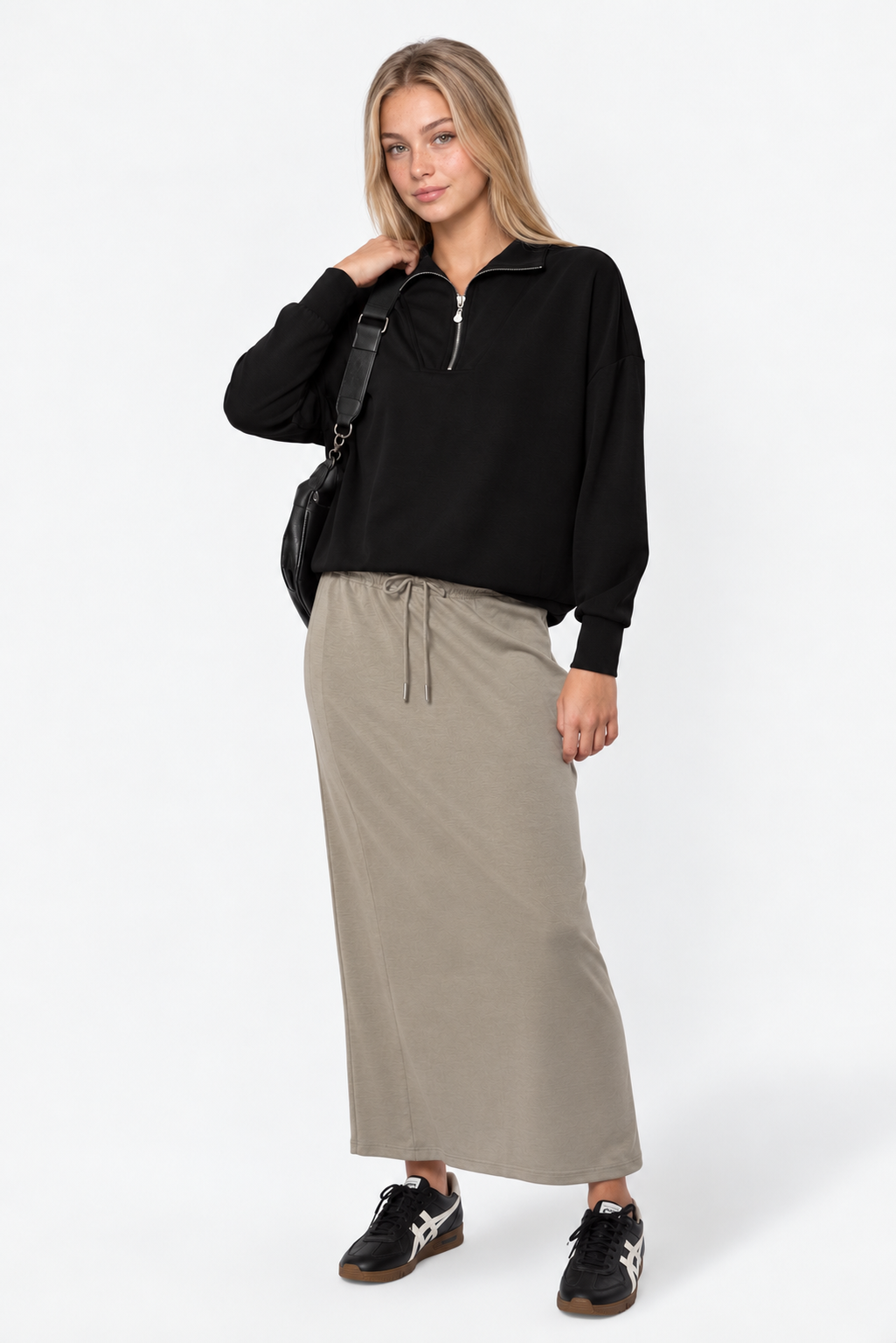 Mina Skirt 35" (Light Beige)