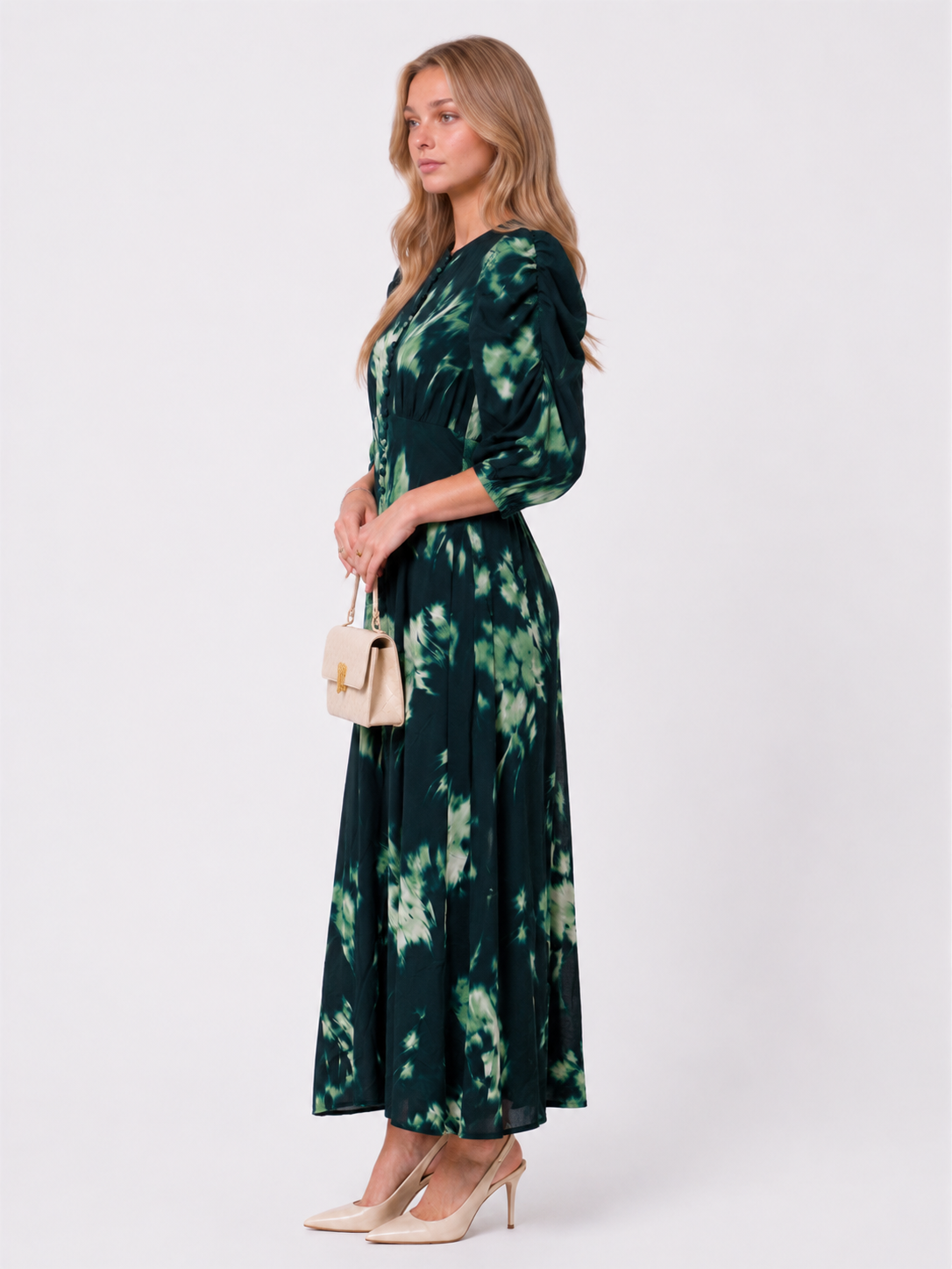 Patricia Dress (Green Ground)