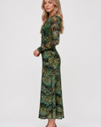 Mariella Dress (Brown Green)