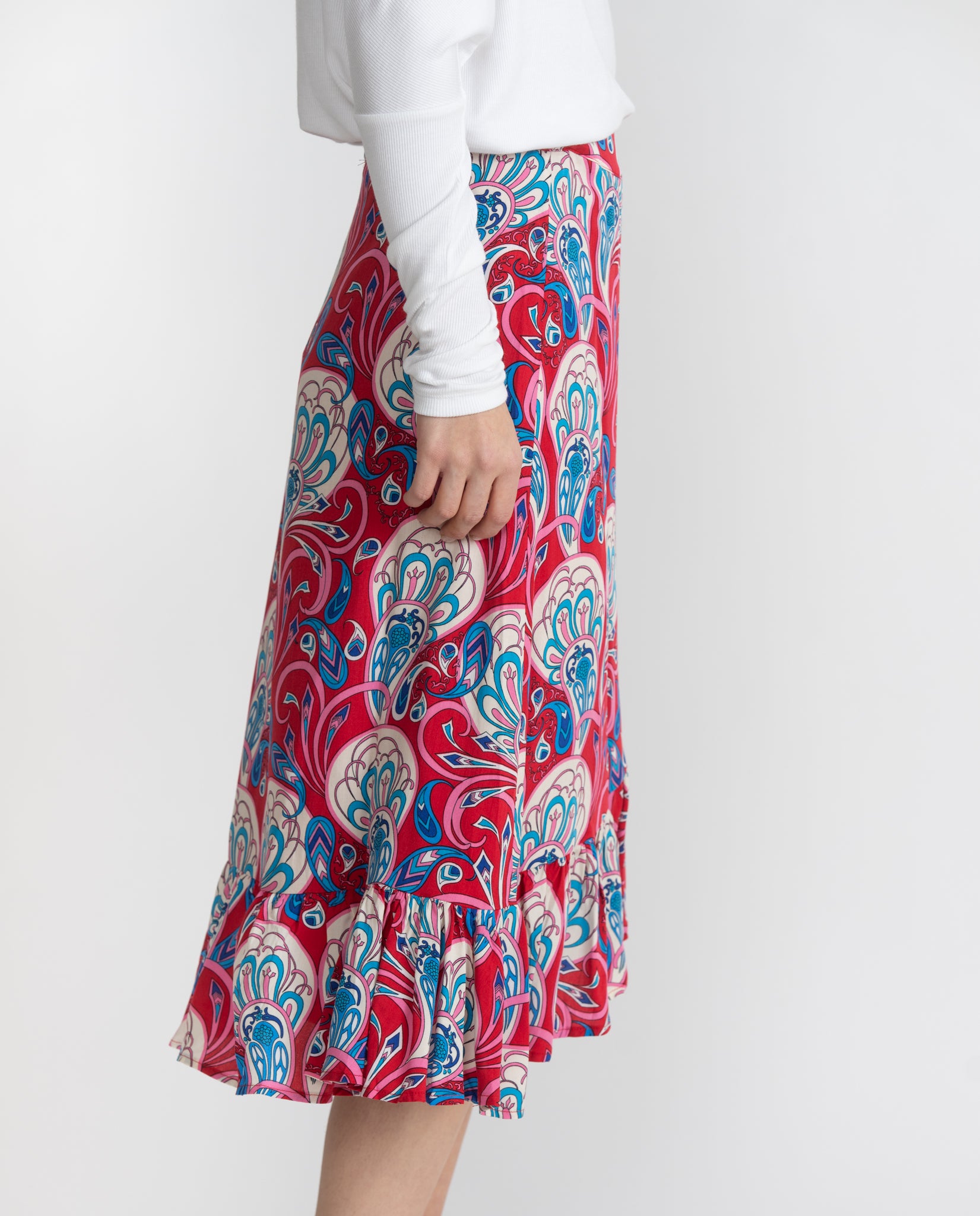 EMERSON SKIRT (RED/WHITE)