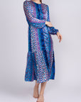 GWENYTH DRESS (BLUE GROUND)