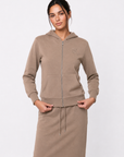 Amory Full-Zip Hoodie (Mocha)