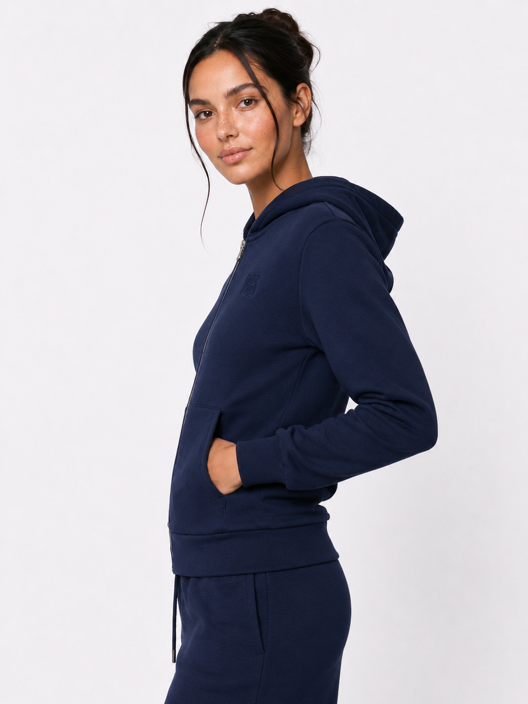 Amory Full-Zip Hoodie (Navy)