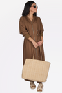 MINA DRESS (BROWN)