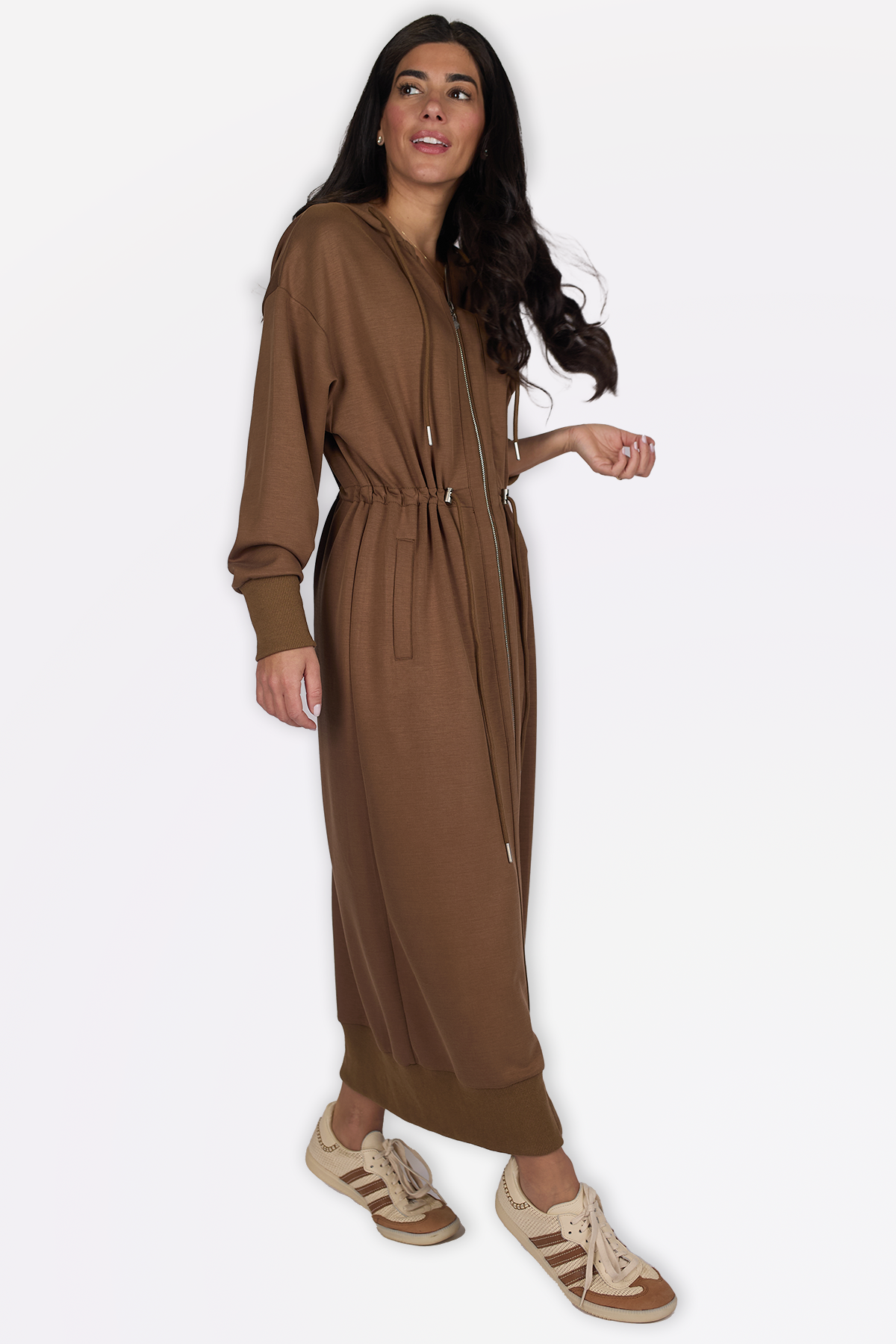 MINA DRESS (BROWN)