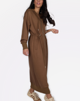 MINA DRESS (BROWN)