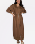 MINA DRESS (BROWN)