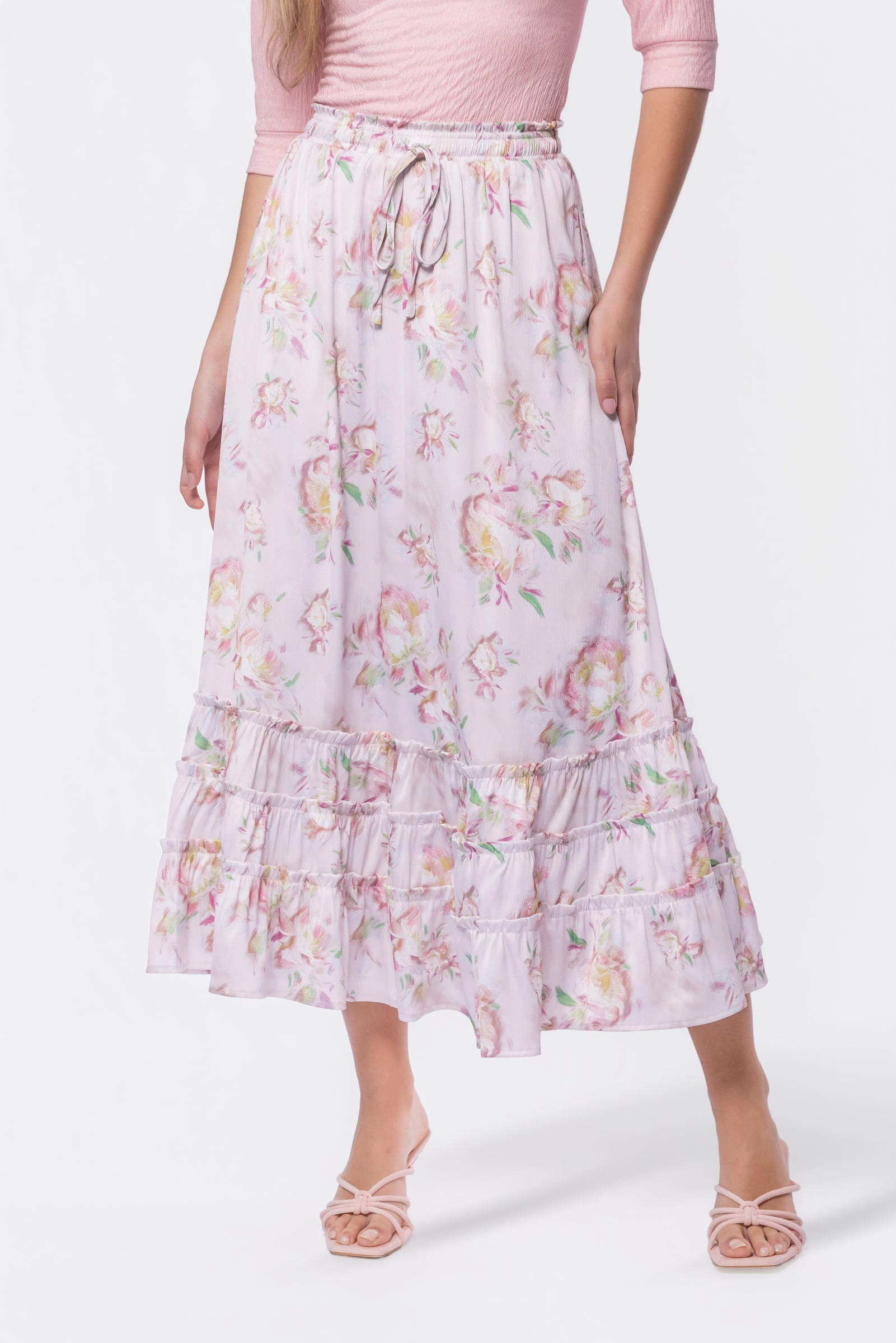 Nell Skirt (Pink Flower)