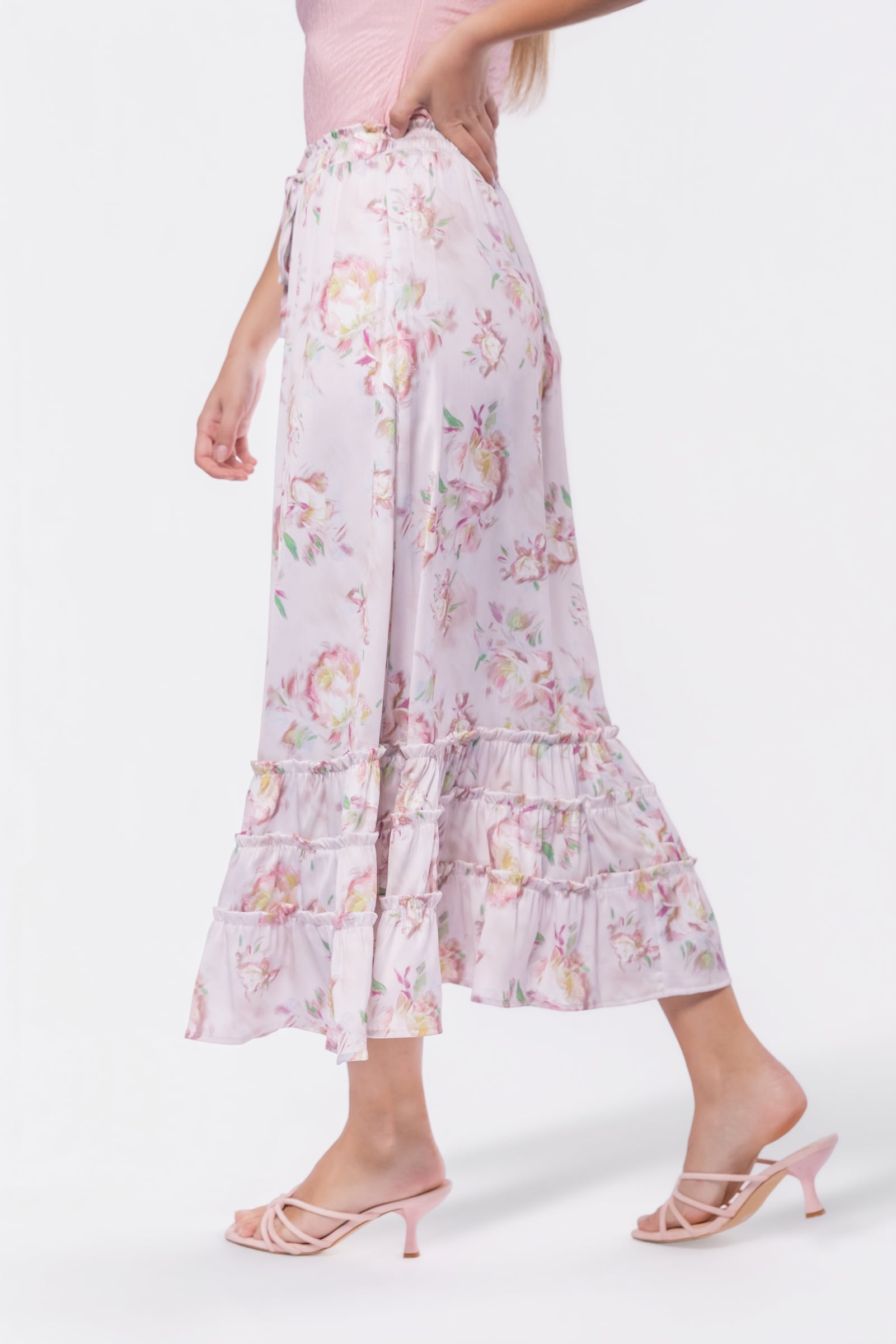 Nell Skirt (Pink Flower)